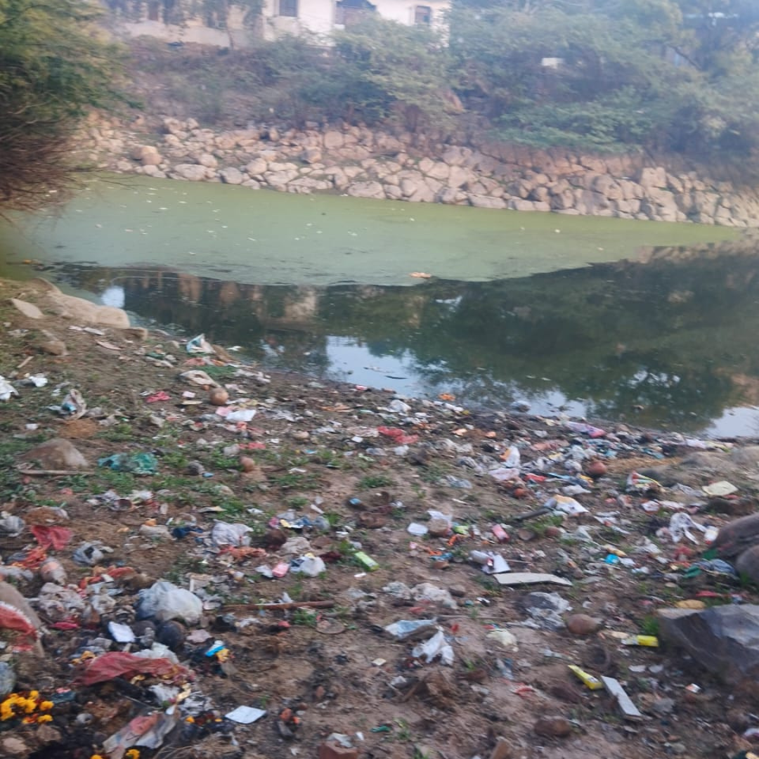 Bhandwari Lake before restoration