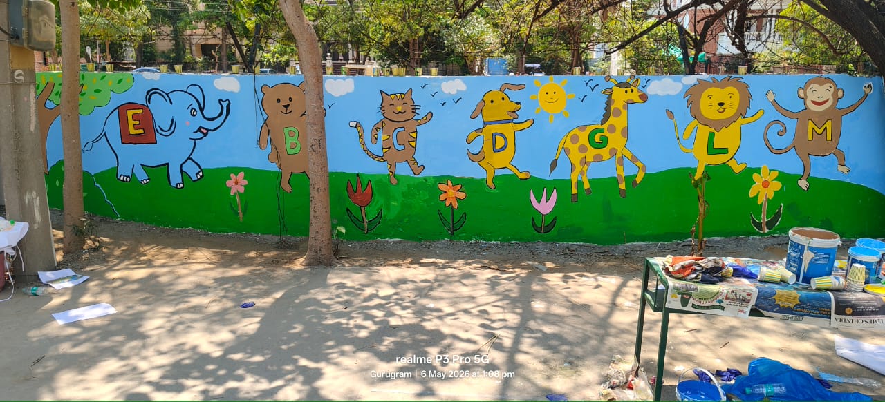 Completed environmental mural