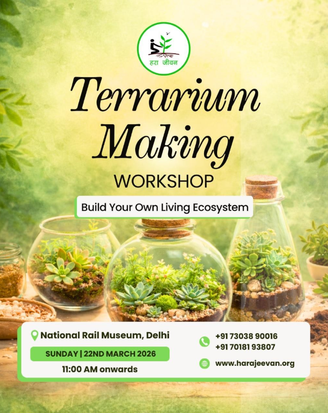Terrarium Making Workshop poster by Hara Jeevan