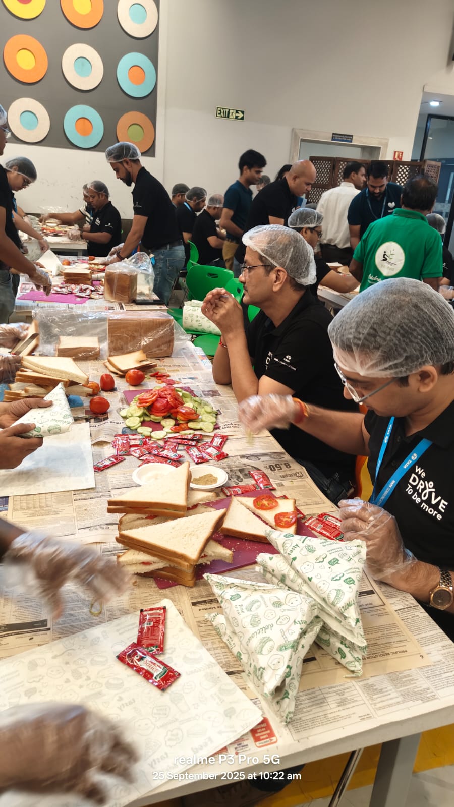 Nutritious meals being distributed to community residents