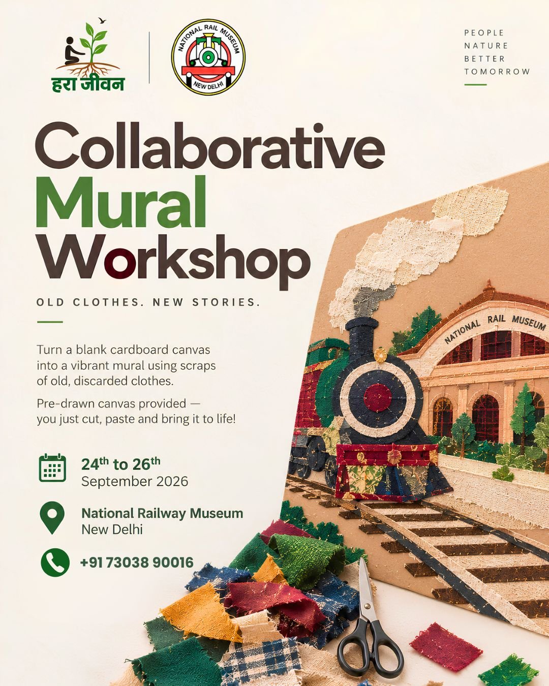 Collaborative Mural Workshop - National Rail Museum event